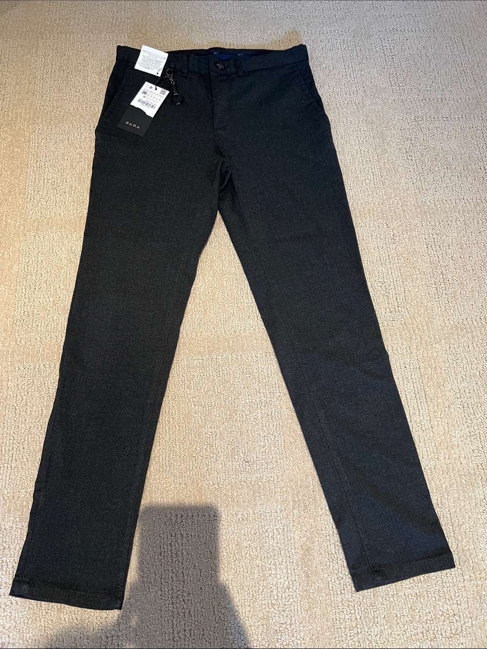 Zara Men Black Slim Chinos